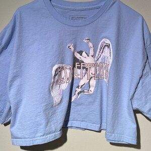 NWOT Led Zeppelin Graphic Tee Cropped T-Shirt Sz XXL